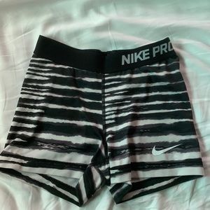 Zebra striped (S) Dri-fit Nike Pros